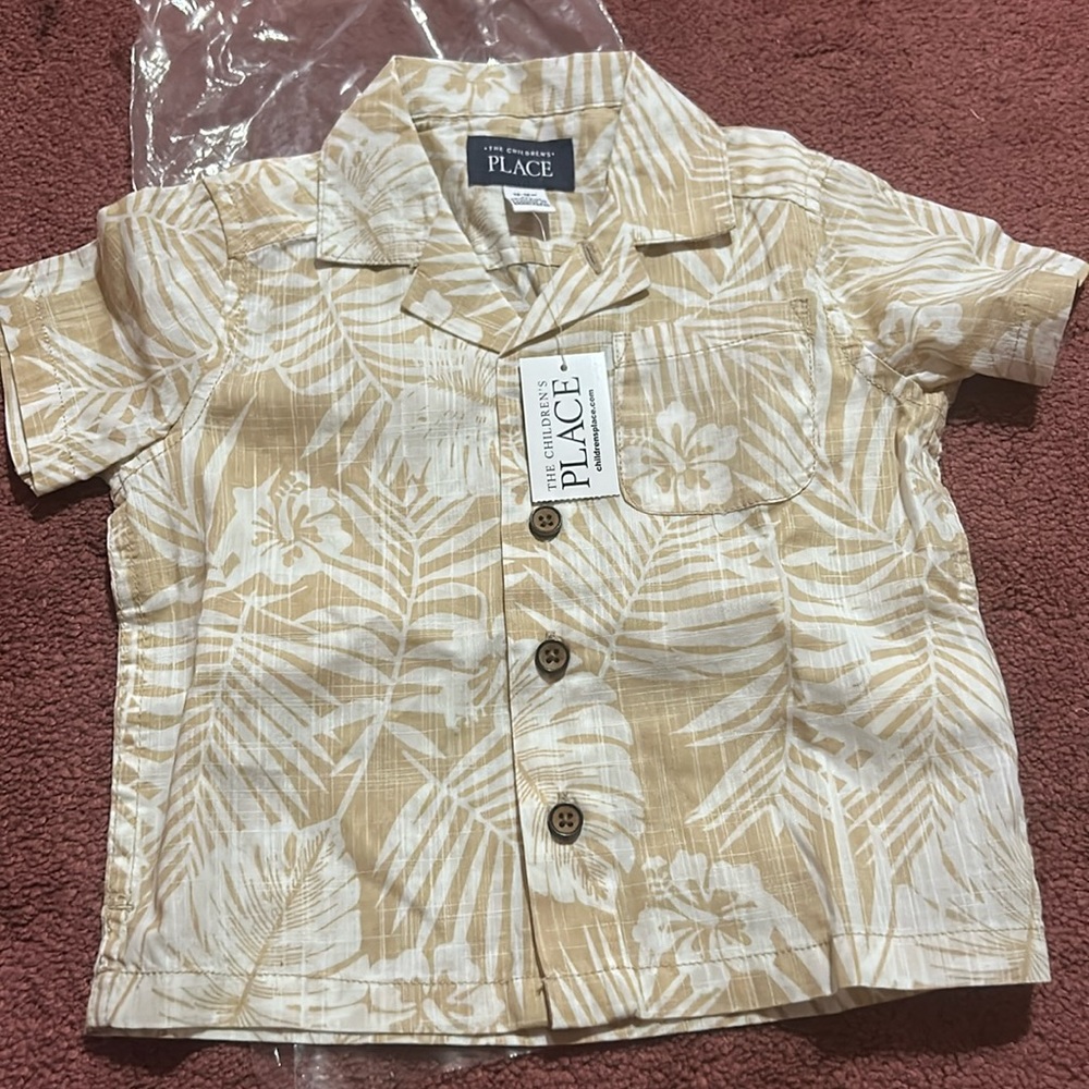 Toddler boy button up